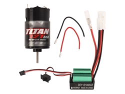Motor De Escobillas 550 Y Esc Impermeable De 65 A Para Accesorios De Coches Y Barcos De Control Remoto Rc