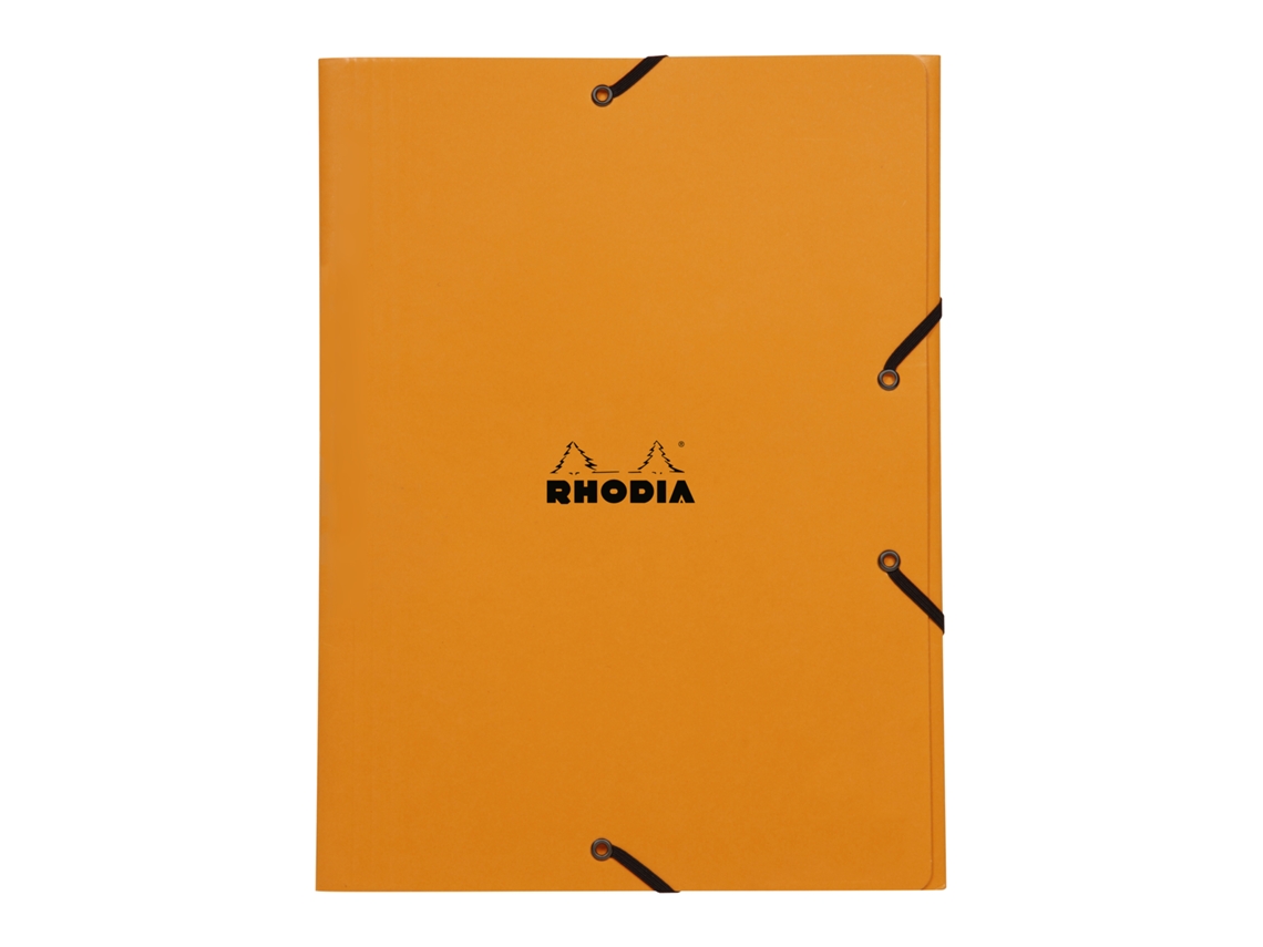 Carpeta elástica con 3 solapas RHODIA