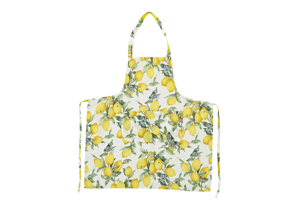 Delantal Antimanchas Con Estampado De Limones