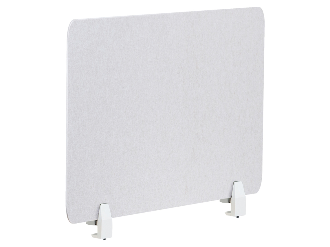 Divisor de escritorio de tela blanca Beliani Split 80x1x50