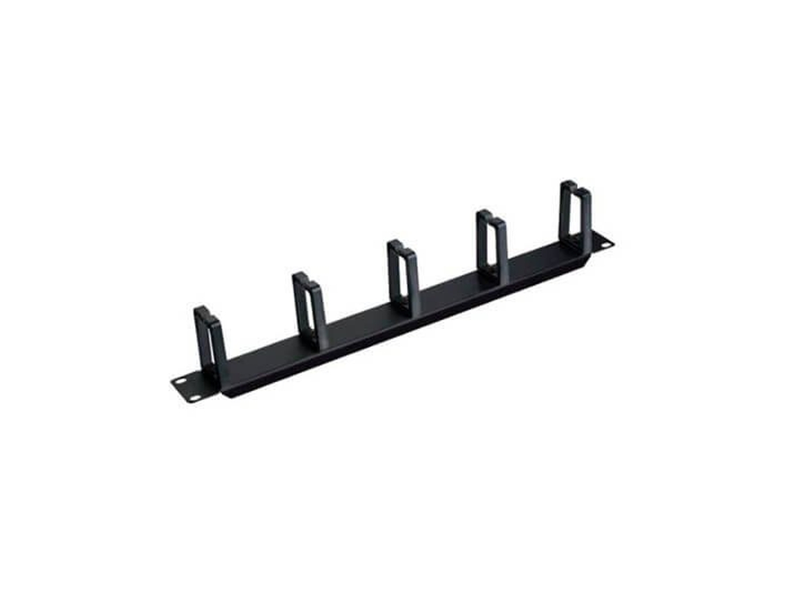 Organizador de Cables PHASAK Pasacables para Rack 19 1U 5 Ganchos