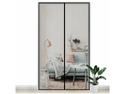 RNEMITERY Puerta mosquitera magnética ajustable, resistente al viento, entrada manos libres para puertas interiores y exteriores, patios, terrazas, porches, bal