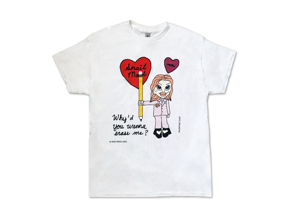 Snail Mail Erase Me T-shirt Classic Rockinstone Size:xl