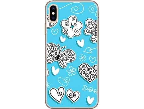 Carcasa iPhone XS Max TUMUNDOSMARTPHONE Mariposas Multicolor