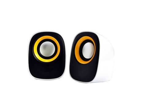 1 par de altavoces Samuriiron portátiles alimentados por USB de 3,5mm para escritorio, portátil, Notebook, PC, altavoz de fiesta de teatro