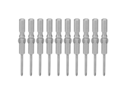 10 Puntas De Destornillador Phillips Magnéticas Antideslizantes, Acero S2, 2,5 Mm, Herramienta Eléctrica Manual, 802
