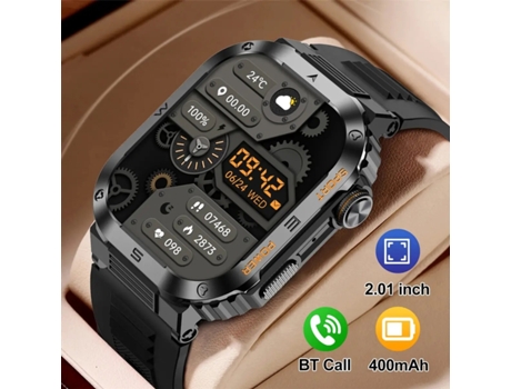 Reloj inteligente para hombre Reloj inteligente con Bluetooth para llamadas Batería de larga duración 100 modos de ejercicio IP68 Impermeable Fitne...