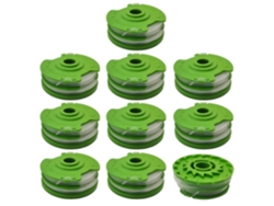L2o Rs90111 10 Piezas De Carrete De Repuesto Para Cortacésped Earthwise St00011 St00013 P9s St00015 St00113 St00115