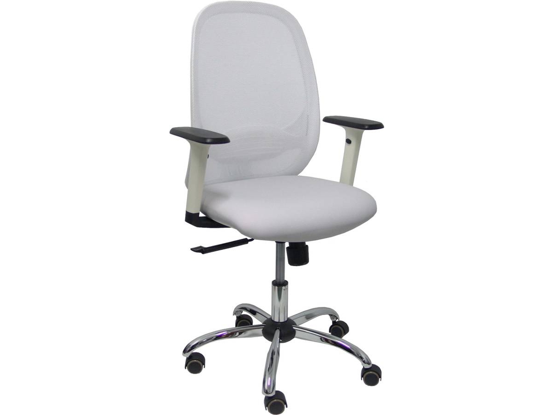 Silla Operativa PYC Cilanco  Gris (Brazos Ajustables - Malla)