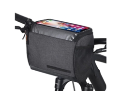 Bolsa para manillar de bicicleta de 4,5 l, frontal, con aislamiento térmico, para almacenamiento en frío, para teléfono con pantalla táctil Gusshious