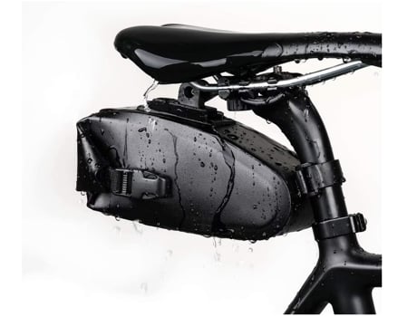 Bolsa para bicicleta, bolsa impermeable para asiento de bicicleta de 1,2 L, bolsa de almacenamiento debajo del asiento para bicicleta de montaña y ...