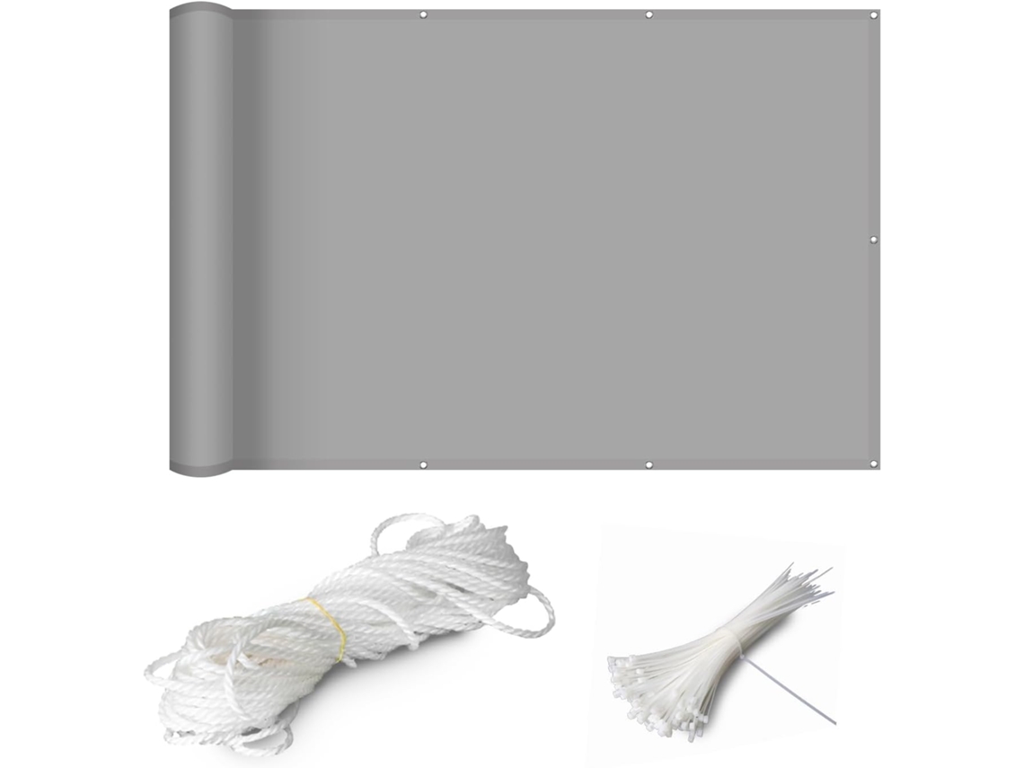 75 X 600 Cm, Pantalla Privacidad, Hdpe, Opaca, Para Balcón, Piscina