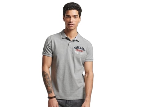 Polo de Hombre SUPERDRY Superstate Gris (XL)