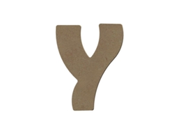 Letra Y mayúscula de madera MDF para decoración - 8 cm