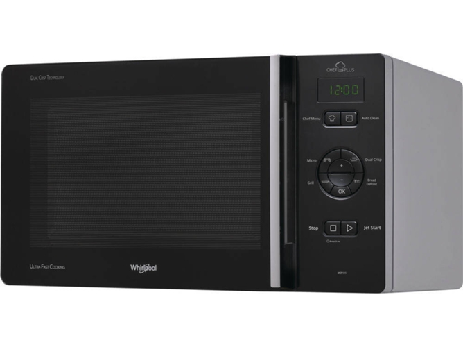 Microondas WHIRLPOOL MCP 345 SL (25 L - Com Grill - Inox)