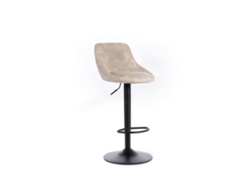 Taburete Max en Microfibra con Efecto Terciopelo Negro Juego de 2 Piezas STONES