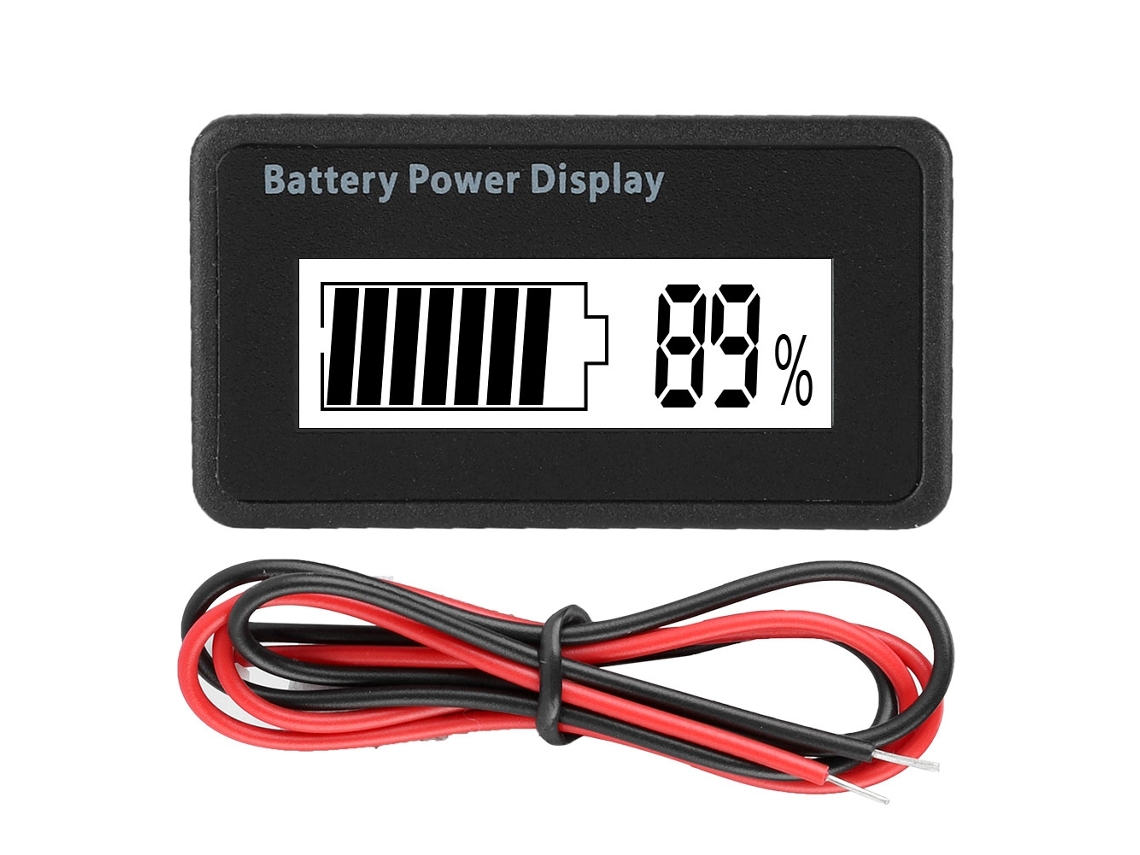 Indicador De Capacidad De Batería Gy-6h Con Iluminación Blanca, Voltímetro Universal De 12-48 V.