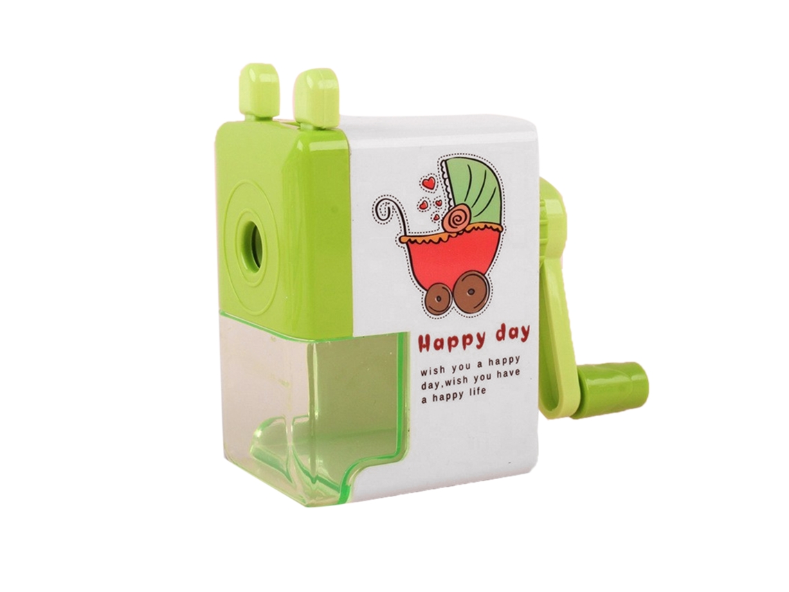 Mini Sacapuntas Manual Adorable Para Estudiantes Con Gran Capacidad Y Fácil Limpieza.