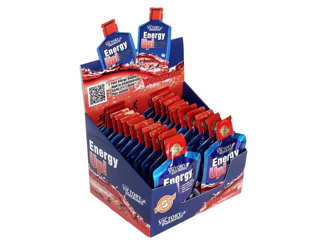 Complemento Alimentar VICTORY ENDURANCE Victory Endurance Caixa Géis Energia Energy Up 40G 24 Unidades Melancia