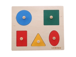 Juguetes De Rompecabezas De Madera, Formas Geométricas, Clasificación, Matemáticas, Coloridos, Juegos De Rompecabezas Educativos Preescolares