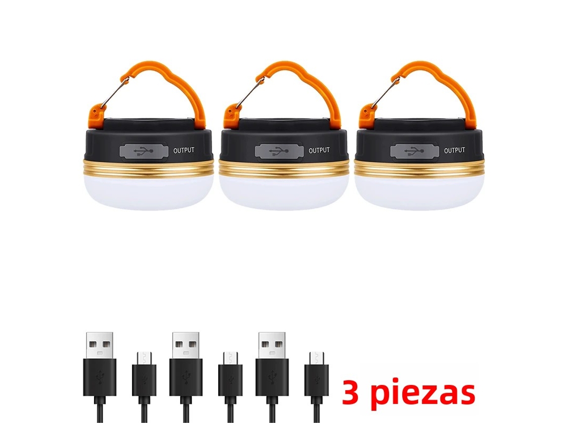 Linterna portátil de alta potencia de 10 W con USB MDUG (3 unidades)