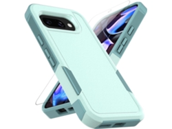Funda Para Google Pixel 10a, Resistente A Golpes Con Protector De Pantalla De Vidrio Templado, Verde Claro Gertiz