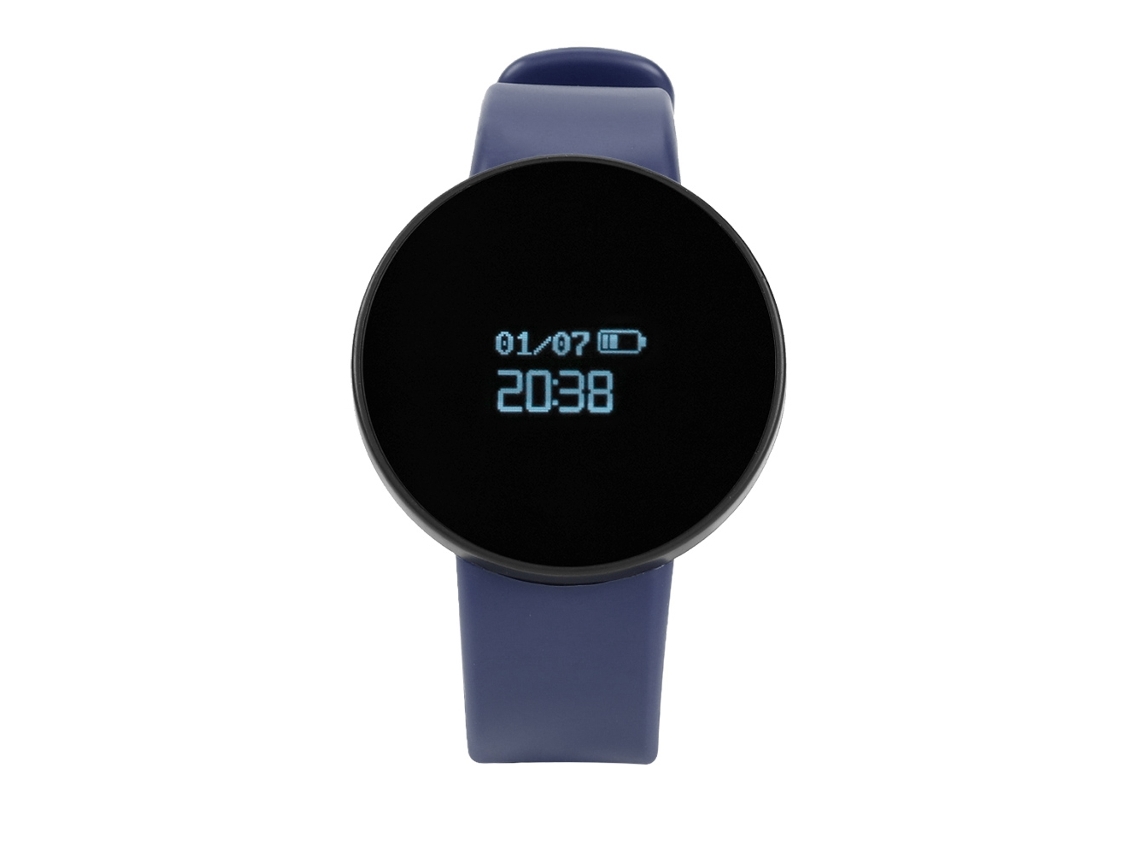 Pulsera Inteligente Fitness Tracker (podómetro, Monitor De Frecuencia Cardíaca) Con 10 Días De Standby Azul