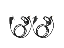 2 Unidades De Auriculares Individuales Con Conector Abs De 3,5 Mm Para Radio Walkie-talkie