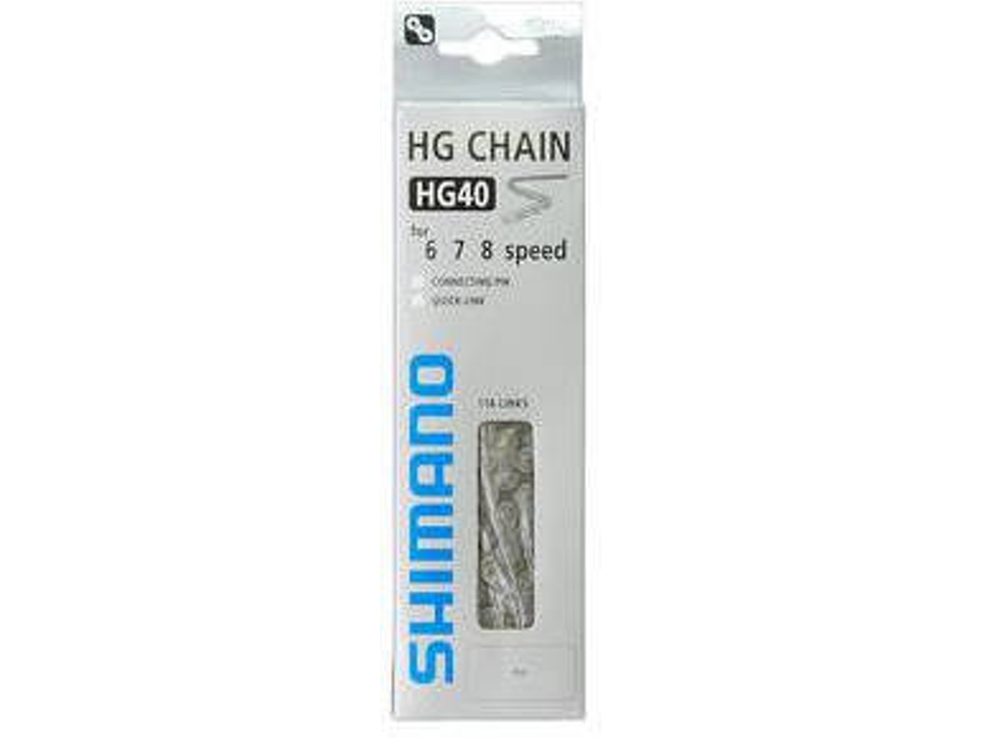 Shimano | Cadena Hg40 6-7-8v 116 Eslabones