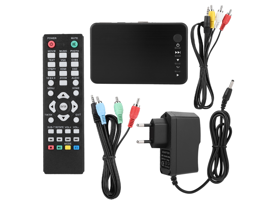 Player De Mídia Hdmi Hd 1080p Com Função De Reprodução Automática E Decodificação De Formatos Principais