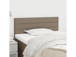 Cabecero De Tela Gris Taupe 100x5x78/88 Cm