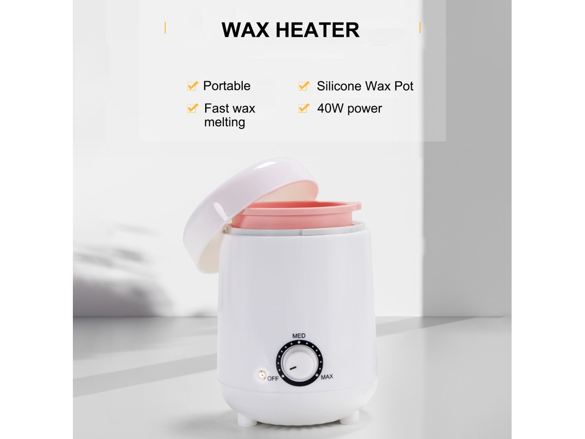 2026 mini Cera Quente Depilatória 200ml Derretedor de Cera Manual com Pote Interno de Silicone