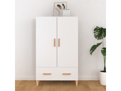 Aparadores Armario Alto 70X31X115 Cm Madera Procesada Blanco