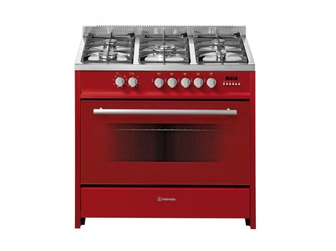 Cocina MEIRELES E 911 R (121 L - Gas Natural - Rojo) 90x69