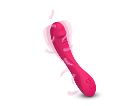 Vibradores femeninos Consolador sexual femenino Juguetes sexuales Rojo BISBISOUS