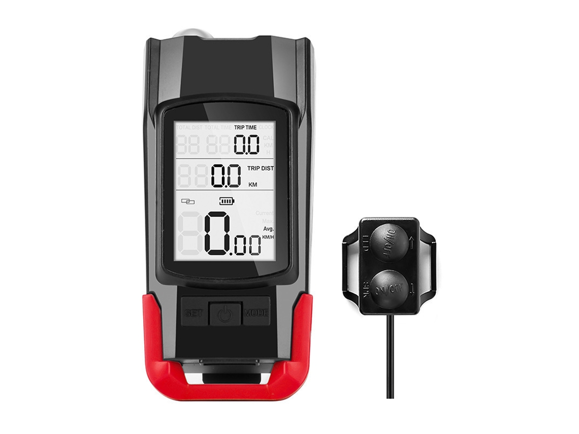 Luces de Bicicleta  WEIMAI  Juego de faros delanteros recargables USB de 4000 mAh con bocina de velocímetro LED de 800 lúmenes