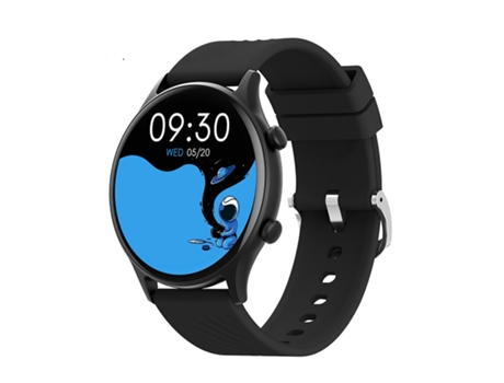 Smartwatch OHPA ZL73E BT chamada 1.28 polegadas da frequência cardíaca pressão arterial e contando passo full touch com corpo em liga preto