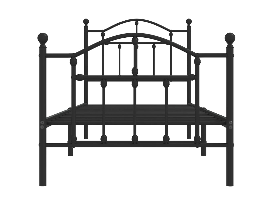 Maison Exclusive Estructura cama metal con cabecero y estribo