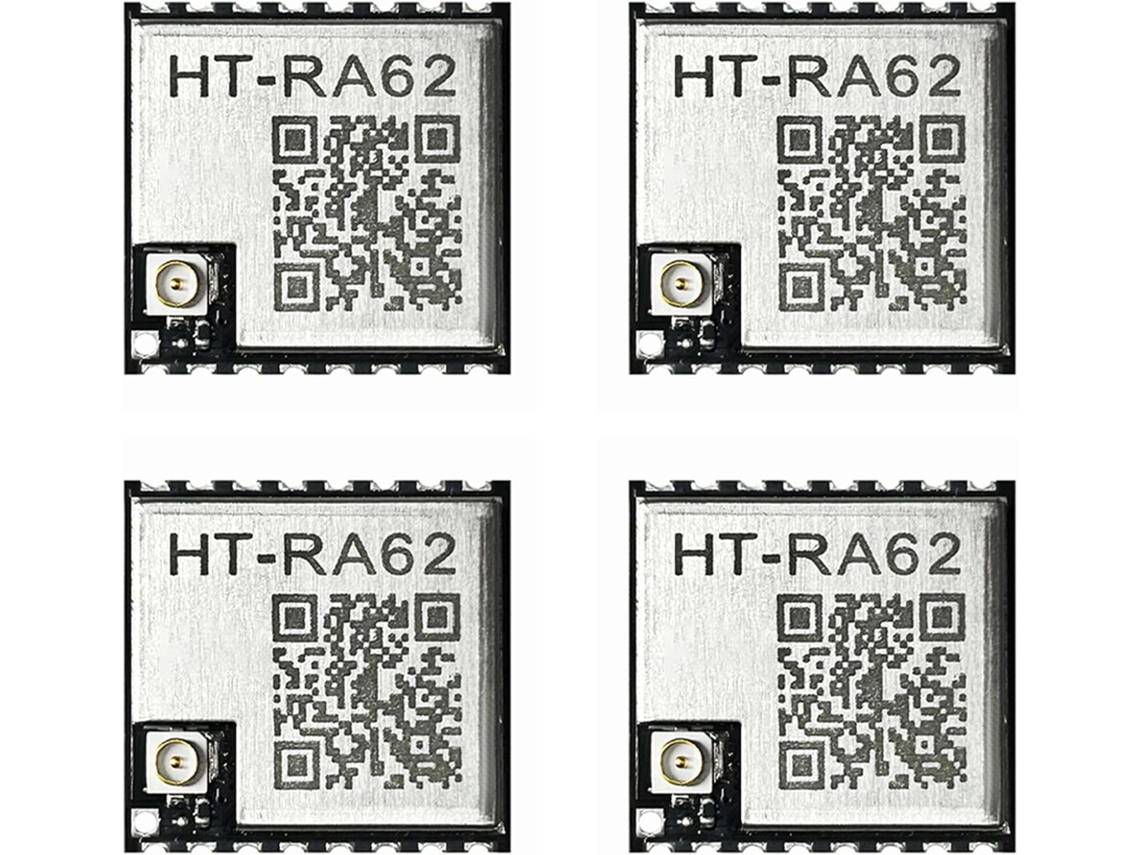 4 Módulos Seriales Lora Ht-ra62 Sx1262 Para Desarrollo Secundario