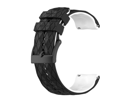 Correa De Reloj Inteligente Para Suunto 9, Correa De Silicona Bicolor, Negro Y Blanco VENISYMLIS