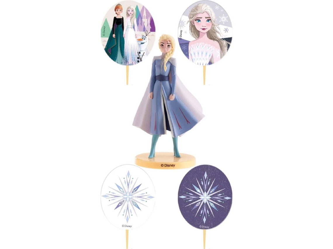 Conjunto Topper y Vela 3D Frozen DEKORA
