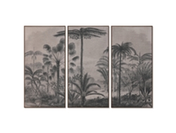 Set 3 Cuadro Yute Ps Palmeras 180x4x120cm