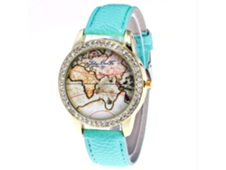 Relógio Feminino Rebirth Com Strass Relógio De Pulso De Quartzo Resistente À Água (dial Preto)