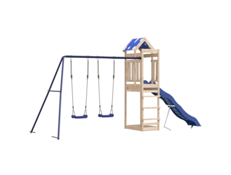 Parque infantil de exterior de VIDAXL madera maciza de pino