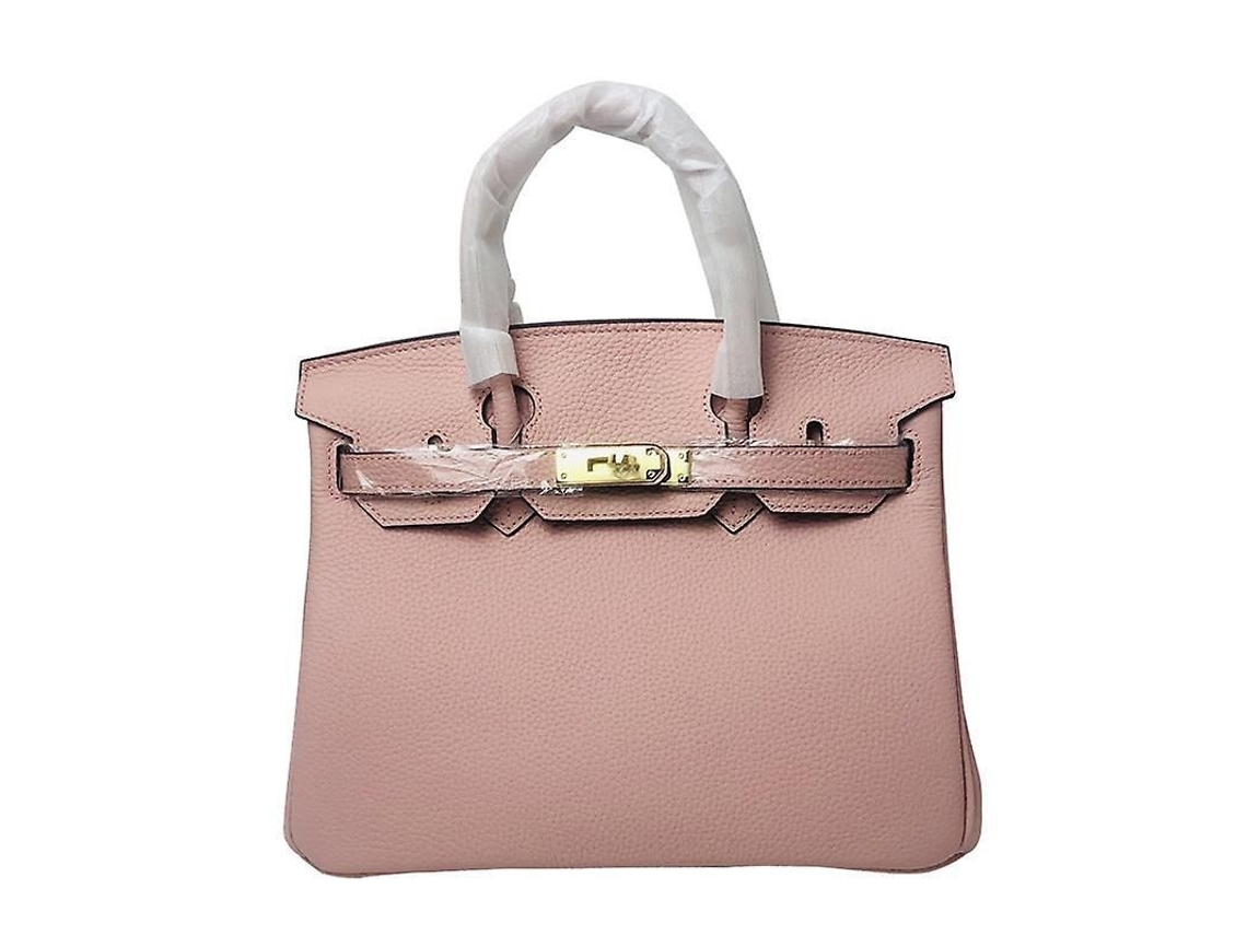 2026-bolsa De Cuero Genuino De Primera Capa Para Mujer Birkin Kelly Tote Commuter Crossbody De Color Sólido Con Textura Suave Y Mango Suave