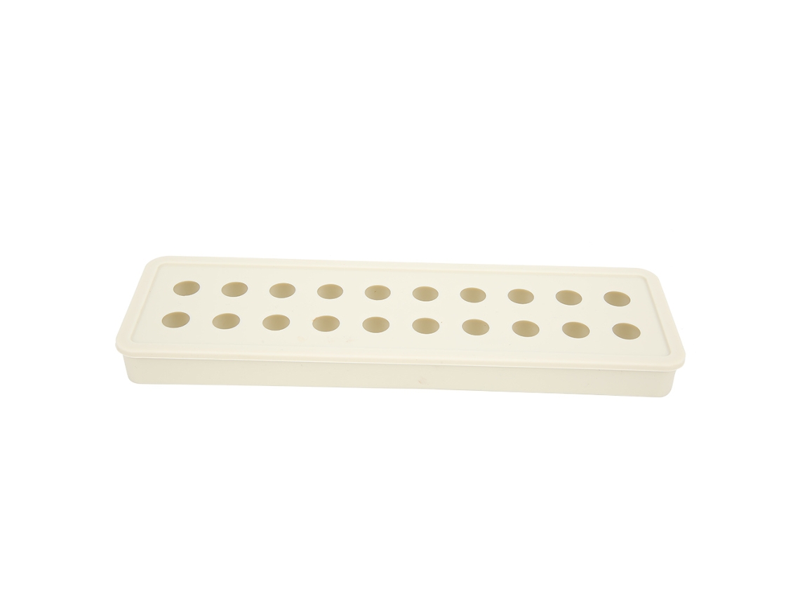 Molde De Silicona Flexible De 20 Cavidades Para Cubitos De Hielo, Ideal Para Fiestas, Bares Y Cócteles - Blanco
