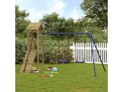 Conjunto de juegos para exteriores de madera de pino impregnada Lovely Home Wsd81866