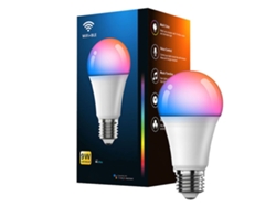 Bombilla LED inteligente 2026 con wifi, control por voz, cambio de color, regulable de 2700k a 6500k, E27, 9w, 100-130v