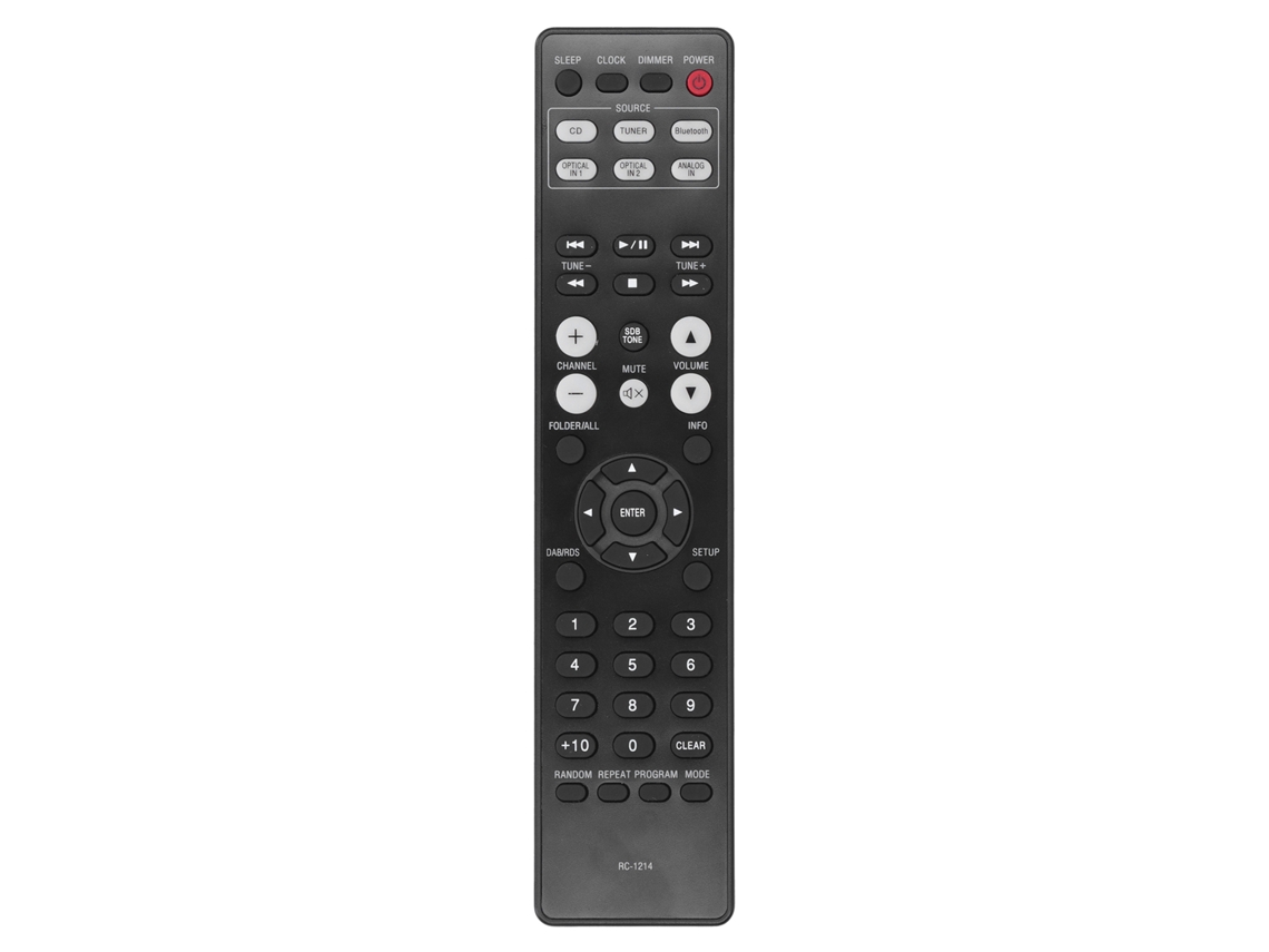 Controle remoto de substituição durável RC-1214 para receptor Denon
