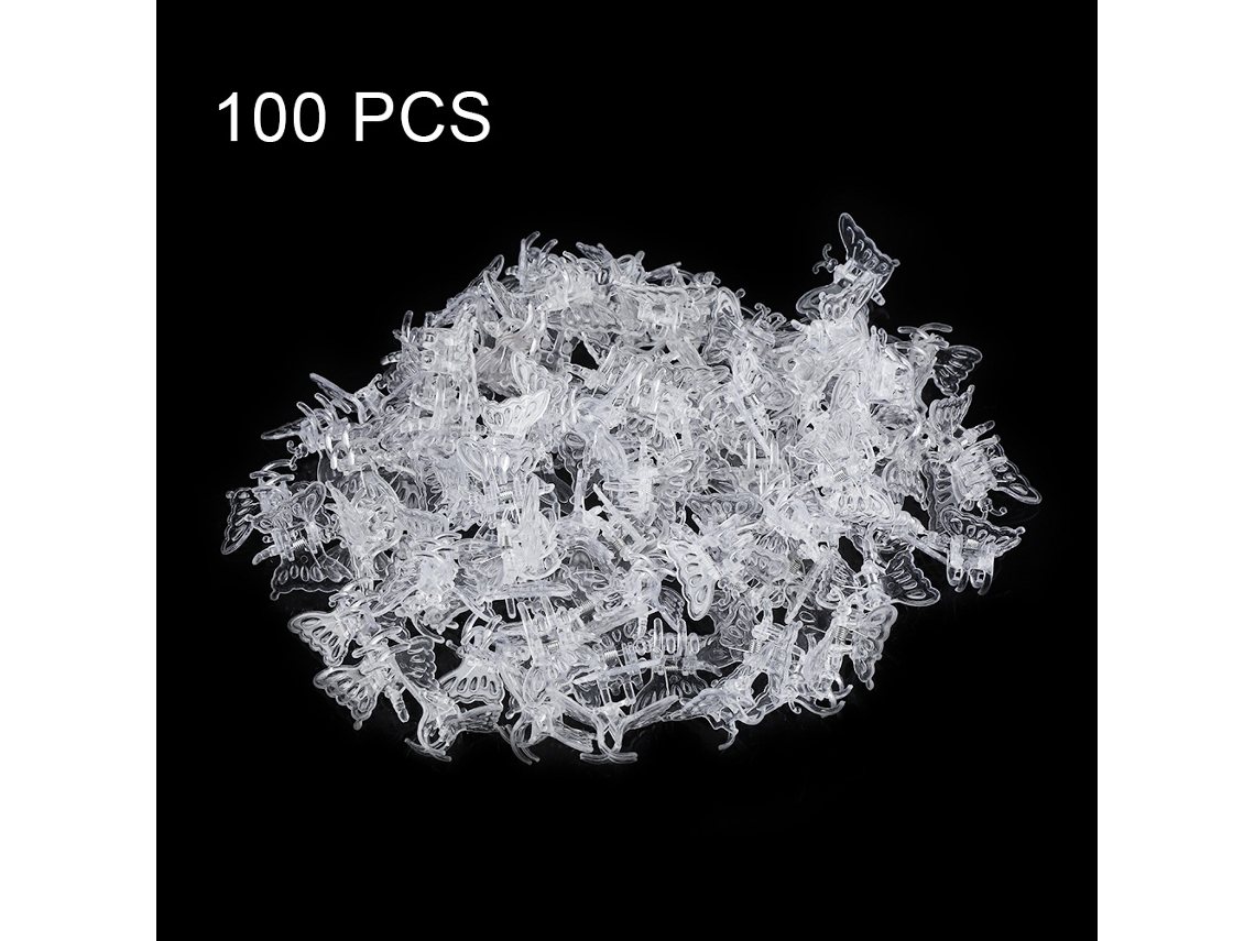 100 Clips De Plástico Para Tallos De Orquídeas Para Soporte De Crecimiento Vertical En Mini Jardines